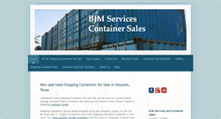 Desktop Screenshot of bjmcontainers.com