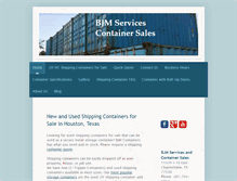 Tablet Screenshot of bjmcontainers.com